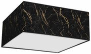 Lampa sufitowa czarna, kwadratowa SENSO Black/Gold kwadrat 2xE27