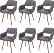 Krzesło do jadalni MCW-A50 II (zestaw 6 sztuk), brązowe