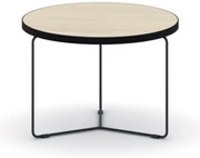 Okrągły stół konferencyjny TENDER, wysokość 48 cm, średnica 50 cm, dąb naturalny