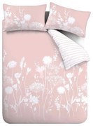 Biało-różowa pościel dwuosobowa 230x220 cm Meadowsweet Floral – Catherine Lansfield