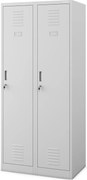 Szafa socjalna czterokomorowa Kacper 80x50x180 cm szara