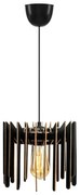 Żyrandol na lince 1xE27/60W/230V czarne śr. 23 cm