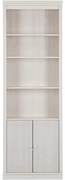 Biały regał z litego drewna sosnowego 74x223 cm Anita – Støraa