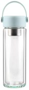 Miętowa szklana butelka 350 ml Fuori – Vialli Design