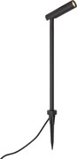 Nowoczesny reflektor ogrodowy 12V czarny 10 cm z LED IP65 - Voltaire Lino