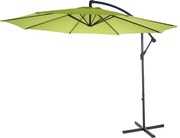 Uchylny parasol wspornikowy Terni,  zielono-cytrynowy bez stojaka