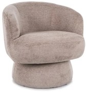 Fotel tapicerowany COSMIC RAVEN obrotowy ciemnobeżowy SIGNAL