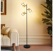 Brilagi - Lampa stojąca HYGGE 3xE14/15W/230V kauczukowiec/dymna