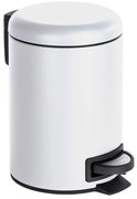 Biały kosz na śmieci Wenko Leman, 3 l