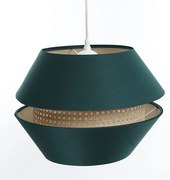 Zielona dwuczęściowa lampa wisząca w stylu boho - A350 D4-L16