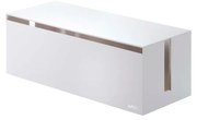 Biały pojemnik na ładowarki YAMAZAKI Web Cable Box