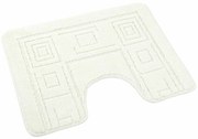 Kvalitex Dywanik toaletny Ornament kremowy, 60 x50 cm