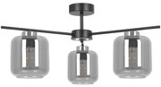 Lampa sufitowa z trzema kloszami grafitowa L5-H38