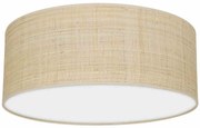 Lampa sufitowa, rattanowa, okrągła, boho MARSHALL WHITE / RATTAN 2xE27 Ø40cm