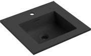 Mexen Otis umywalka wpuszczana w blat 51 x 46,5 cm, czarna mat - 25185071