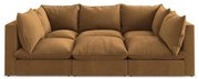 Sofa w kolorze terakoty 255 cm Manao – Makamii