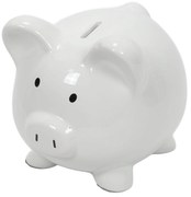 Skarbonka świnka ceramiczna, 18,5 x 21 x 19 cm