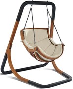 Beżowy fotel wiszący do ogrodu S9-H75