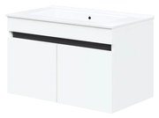Szafka łazienkowa pod umywalkę FIGARO 80cm 2-drzwiowa biała