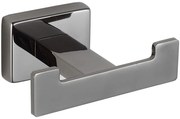 Mexen Arno podwójny haczyk na ręcznik, black chrome - 7020735-73
