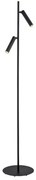 Argon 7082 - Lampa podłogowa TORRE 2xG9/6W/230V czarny