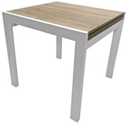 Kwadratowy rozkładany stół dąb sonoma + biały R8-K22