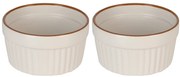 Kokilki do zapiekania, porcelanowe, 2 sztuki, 200 ml, Ø 10 cm
