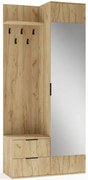 Z lustrem garderoba dąb złoty Z0-E21