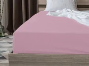 PrzytulneMieszkanie.pl Prześcieradło jersey jasnoróżowe 90 x 200 cm