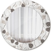 Lustro dekoracyjne okrągłe Abstrakcyjny kwiatowy