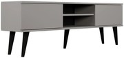 Szara szafka RTV na nóżkach F9-C19