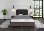 Łóżko bukowe Visby MODENA, 160X200, palisander/czarny