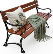 Żeliwna drewniana ławka ogrodowa 150cm H0-B75