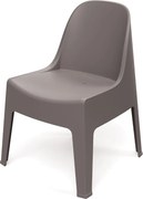 Plastikowe krzesło do ogrodu Milane, bez podłokietników