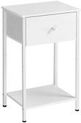 Biała skandynawska szafka nocna z szufladą E8-W37