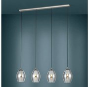 Eglo 39566 - Żyrandol na lince ESTANYS 4xE27/60W/230V dymny
