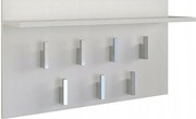 Wieszak Na Ubrania 2F| Biały | 70x20x40 cm  |Nowoczesny Wieszak z Półką