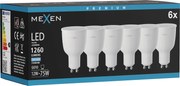 Mexen Nova 6x żarówka LED GU10, 12W, Zimna - 6500K, 1260 lm - L108-GU10-1265-01x06