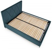 MODULO W4 zagłówek tapicerowany łóżko 160 wezgłowie c. zieleń romby duże