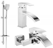 Mexen Libra DQ62 zestaw wannowy, chrom - 745103DQ62-00