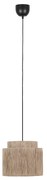 Lampa wisząca Japandi czarna z brązowym sznurem 31 cm - SmillaJapandi Oswietlenie wewnetrzne