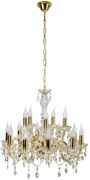 Złoty żyrandol z kryształkami - 5X Z008 P4-N91
