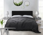 Tapicerowane łóżko Nefryt 170x212x90 cm, powierzchnia spania 160x200 cm, schowek, podnośnik, tkanina Monolith grafitowy