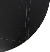 Stolik Kawowy KORIN 70 cm Czarny Marmur/Złoty Glamour Nowoczesny
