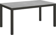 Stół rozkładany 160/264x90 cm Everyday Evolution cementu rama i nogi antracytowe