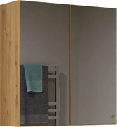 Lustrzana szafka nad umywalkę dąb artisan A9-B82