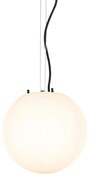 Zewnetrzna Nowoczesna lampa wisząca zewnętrzna biała 25 cm IP65 - Nura Nowoczesny Oswietlenie zewnetrzne