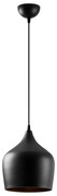 Czarna lampa wisząca z metalowym kloszem ø 22 cm Dodo – Opviq lights