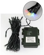 LED Bożonarodzeniowy łańcuch zewnętrzny 50xLED/2 functions 5,4m IP44 różne kolory