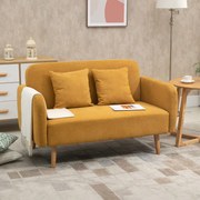 HOMCOM sofa dwuosobowa 130 cm x 70 cm x 80 cm